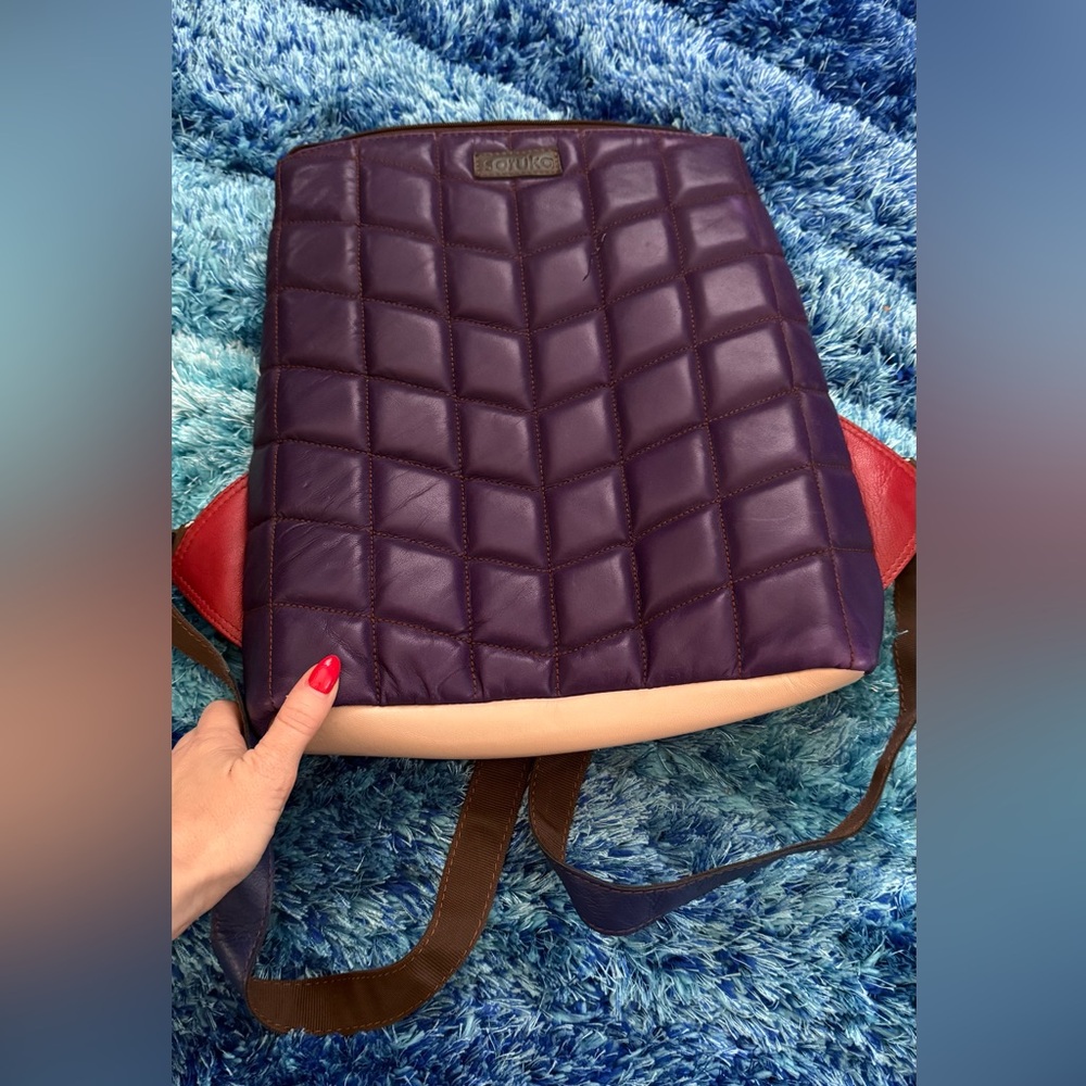Soruka Patchwork Leather Backpack | Multicolor | … - image 1